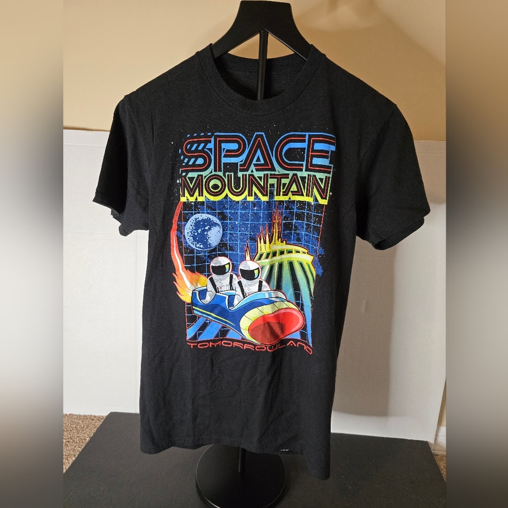 Disney World Tomorrowland Space Mountain Ride Shirt Child Small.